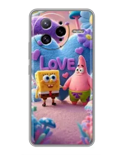 Чехол для Xiaomi POCO F7 Ultra с картинкой «Губка Боб Патрик»