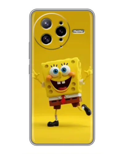 Чехол для Xiaomi POCO F7 Ultra с картинкой «Позитивный Губка Боб»