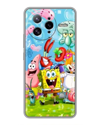 Чехол для Xiaomi POCO F7 Ultra с картинкой «Губка Боб и друзья» Чехол для Xiaomi POCO F7 Ultra с картинкой «Губка Боб и друзья»
