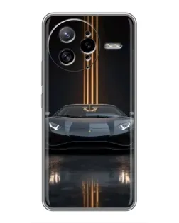 Чохол для Xiaomi POCO F7 Ultra з картинкою «Lamborghini золоті лінії» Чохол для Xiaomi POCO F7 Ultra з картинкою «Lamborghini золоті лінії»