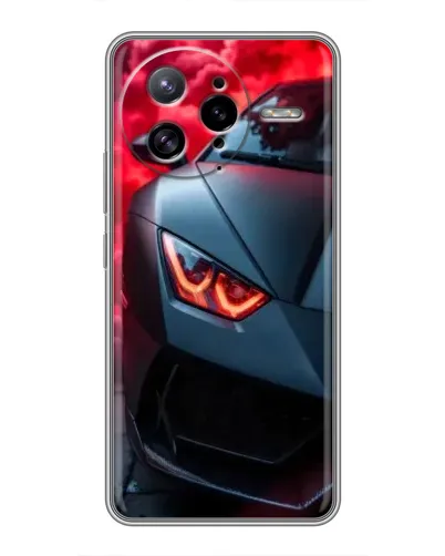 Чехол для Xiaomi POCO F7 Ultra с картинкой «Lamborghini красное сияние»