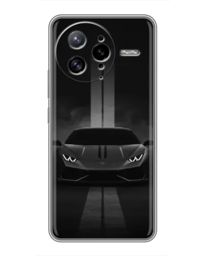 Чехол для Xiaomi POCO F7 Ultra с картинкой «Lamborghini симметрия дорог»
