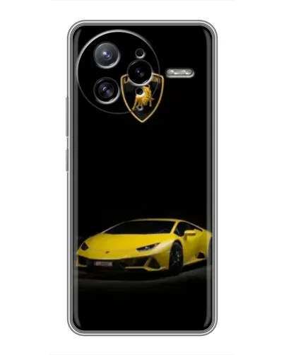 Чехол для Xiaomi POCO F7 Ultra с картинкой «Lamborghini желтый акцент»