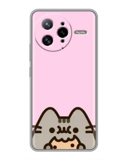 Чехол для Xiaomi POCO F7 Ultra с картинкой «Pusheen и печенье»