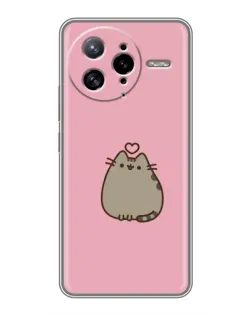 Чехол для Xiaomi POCO F7 Ultra с картинкой «Pusheen сердце»