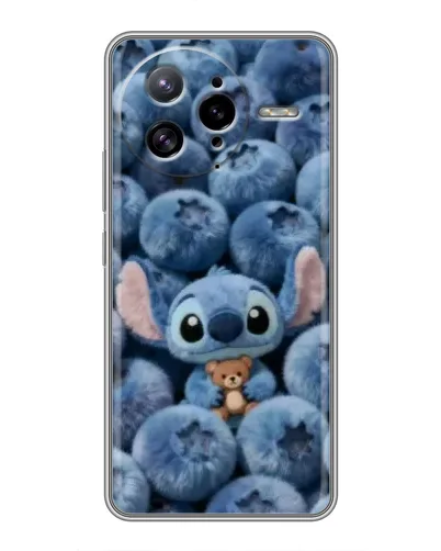 Чехол для Xiaomi POCO F7 Ultra с картинкой «Стич и голубика»
