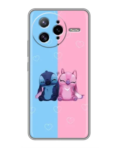 Чехол для Xiaomi POCO F7 Ultra с картинкой «Stitch и Angel Love»