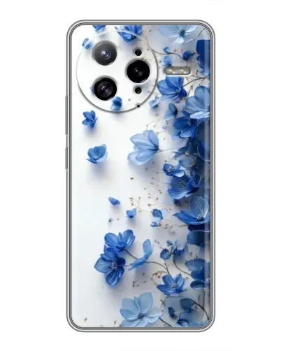 Чехол для Xiaomi POCO F7 Ultra с картинкой «Голубой цветочный каскад» Чехол для Xiaomi POCO F7 Ultra с картинкой «Голубой цветочный каскад»