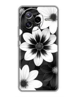 Чехол для Xiaomi POCO F7 Ultra с картинкой «Монохромные астры» Чехол для Xiaomi POCO F7 Ultra с картинкой «Монохромные астры»