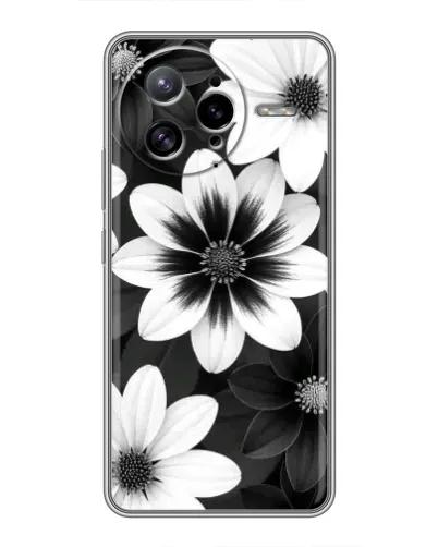 Чехол для Xiaomi POCO F7 Ultra с картинкой «Монохромные астры» Чехол для Xiaomi POCO F7 Ultra с картинкой «Монохромные астры»