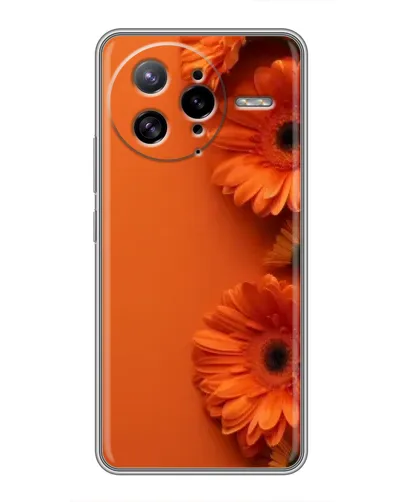 Чехол для Xiaomi POCO F7 Ultra с картинкой «Оранжевые герберы» Чехол для Xiaomi POCO F7 Ultra с картинкой «Оранжевые герберы»