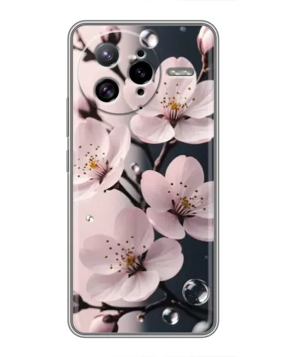 Чехол для Xiaomi POCO F7 Ultra с картинкой «Нежная сакура и капли» Чехол для Xiaomi POCO F7 Ultra с картинкой «Нежная сакура и капли»