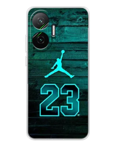 Чехол для Xiaomi POCO F7 с картинкой «Jordan Cyan 23» Чехол для Xiaomi POCO F7 с картинкой «Jordan Cyan 23»