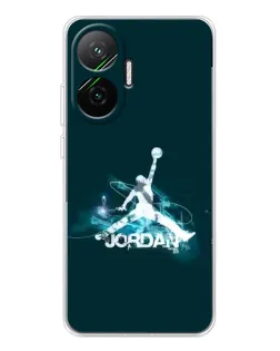 Чехол для Xiaomi POCO F7 с картинкой «Jordan Blue Fire» Чехол для Xiaomi POCO F7 с картинкой «Jordan Blue Fire»
