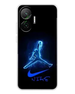 Чехол для Xiaomi POCO F7 с картинкой «Jordan Neon Blue» Чехол для Xiaomi POCO F7 с картинкой «Jordan Neon Blue»