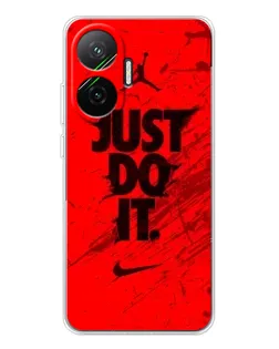 Чехол для Xiaomi POCO F7 с картинкой «Nike Just Do It» Чехол для Xiaomi POCO F7 с картинкой «Nike Just Do It»