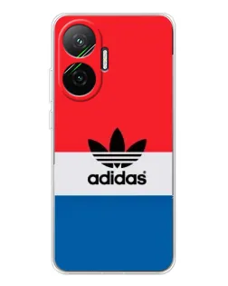 Чехол для Xiaomi POCO F7 с картинкой «Ретро блоки Adidas»