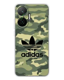 Чехол для Xiaomi POCO F7 с картинкой «Милитари стиль Adidas»