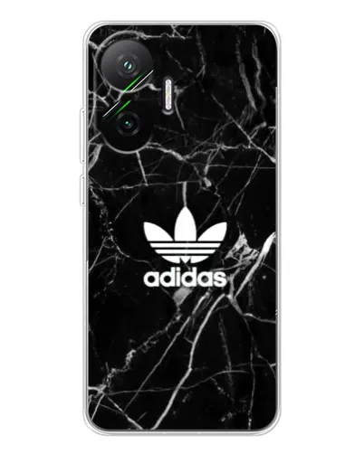 Чехол для Xiaomi POCO F7 с картинкой «Белый мрамор Adidas»