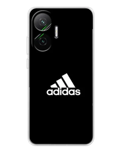 Чехол для Xiaomi POCO F7 с картинкой «Черная классика Adidas»