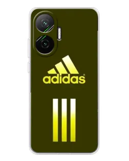 Чехол для Xiaomi POCO F7 с картинкой «Оливковый градиент Adidas»