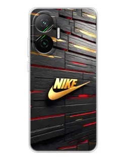 Чохол для Xiaomi POCO F7 з картинкою «Золотий Nike на металі» Чохол для Xiaomi POCO F7 з картинкою «Золотий Nike на металі»