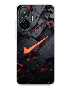 Чохол для Xiaomi POCO F7 з картинкою «Nike — ефект розломів» Чохол для Xiaomi POCO F7 з картинкою «Nike — ефект розломів»