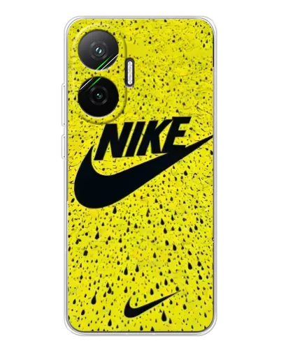Чохол для Xiaomi POCO F7 з картинкою «Жовтий текстурний Nike»