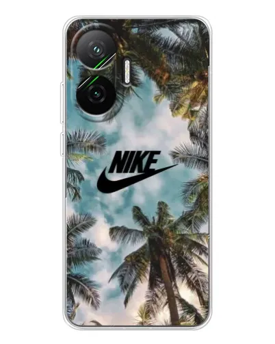 Чехол для Xiaomi POCO F7 с картинкой «Тропический принт Nike» Чехол для Xiaomi POCO F7 с картинкой «Тропический принт Nike»