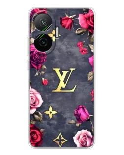 Чехол для Xiaomi POCO F7 с картинкой «Цветочный Louis Vuitton»