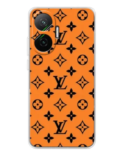 Чехол для Xiaomi POCO F7 с картинкой «Оранжевый стиль LV»