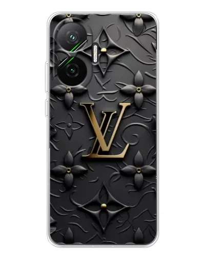 Чехол для Xiaomi POCO F7 с картинкой «Кожаная текстура LV»