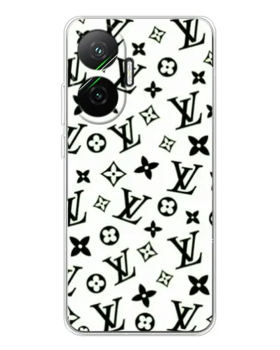 Чехол для Xiaomi POCO F7 с картинкой «Монохромный хаос LV»