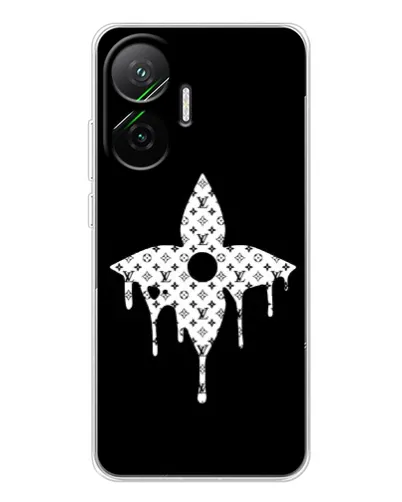 Чехол для Xiaomi POCO F7 с картинкой «Цветочная монограмма»