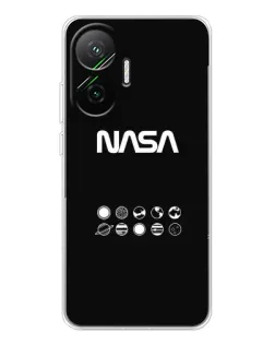 Чехол для Xiaomi POCO F7 с картинкой «NASA — технический принт» Чехол для Xiaomi POCO F7 с картинкой «NASA — технический принт»