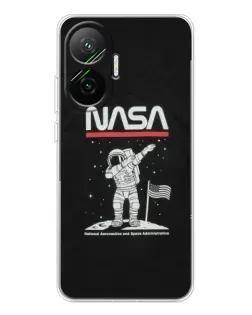 Чехол для Xiaomi POCO F7 с картинкой «NASA — шагаем по Луне» Чехол для Xiaomi POCO F7 с картинкой «NASA — шагаем по Луне»