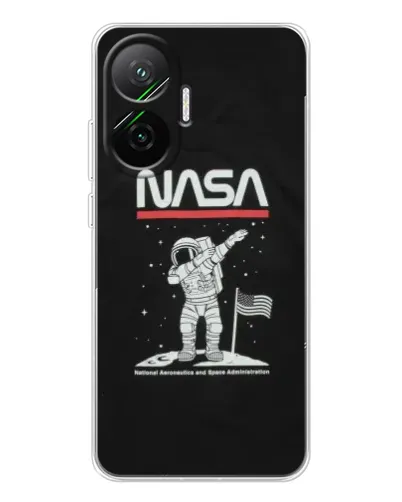Чехол для Xiaomi POCO F7 с картинкой «NASA — шагаем по Луне» Чехол для Xiaomi POCO F7 с картинкой «NASA — шагаем по Луне»