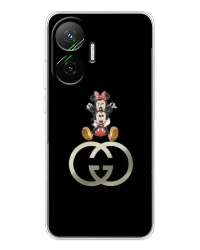 Чехол для Xiaomi POCO F7 с картинкой «Минни Маус на лого»