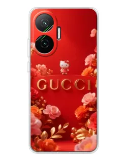 Чехол для Xiaomi POCO F7 с картинкой «Gucci — золотой сад»