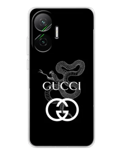 Чехол для Xiaomi POCO F7 с картинкой «Gucci — серебряная змея»