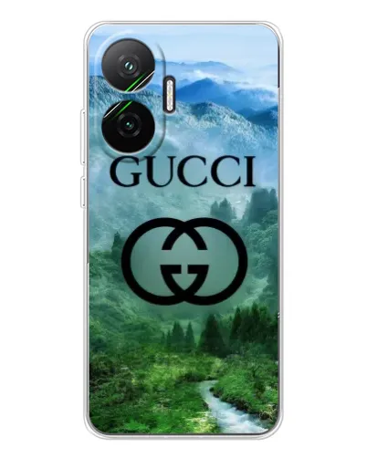 Чехол для Xiaomi POCO F7 с картинкой «Gucci — горный пейзаж»