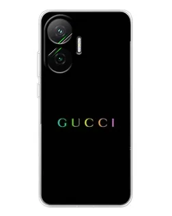 Чехол для Xiaomi POCO F7 с картинкой «Gucci — неоновый минимализм»