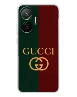 Чехол для Xiaomi POCO F7 с картинкой «Gucci — темно-зеленый градиент»