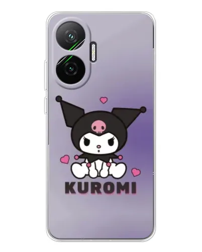 Чехол для Xiaomi POCO F7 с картинкой «Kuromi — фиолетовый арт»