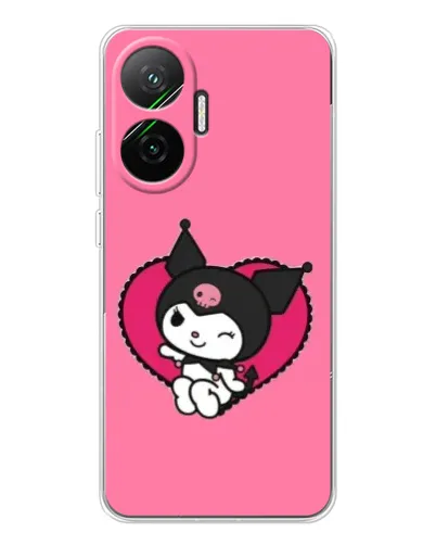 Чехол для Xiaomi POCO F7 с картинкой «Kuromi — любовь в сердце»