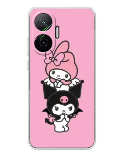 Чехол для Xiaomi POCO F7 с картинкой «My Melody и Kuromi»
