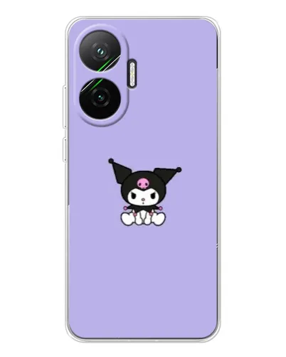 Чехол для Xiaomi POCO F7 с картинкой «Kuromi — фиолетовый минимализм»