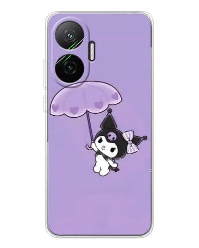 Чехол для Xiaomi POCO F7 с картинкой «Kuromi с зонтиком»