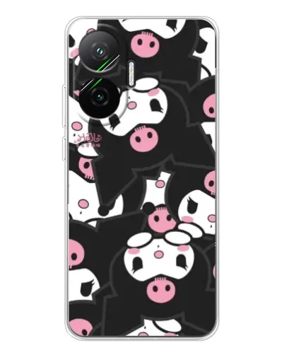 Чехол для Xiaomi POCO F7 с картинкой «Паттерн голов Куроми»