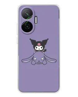 Чехол для Xiaomi POCO F7 с картинкой «Kuromi на лиловом фоне» Чехол для Xiaomi POCO F7 с картинкой «Kuromi на лиловом фоне»